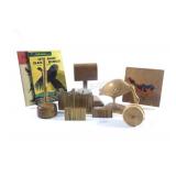 Wood Carving, Car Holder, Pen & Books