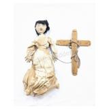 Antique Paper Mache Crafted Marionette Puppet