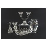 Crystal Candle Holder, Vases, Bowls, Bell