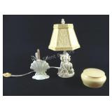 VTG Prismarte Accent Lamp, French Ivory Box
