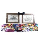 Town of Whitby Prints w Assorted Buttons