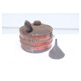 Metal Moto Master Crude Oil Can w Funnel