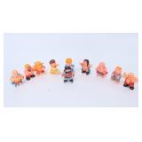 Rubber Wrestling Figurines - c.1980s