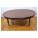 Oval Wood Coffee Table