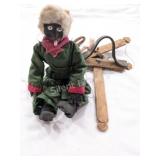 Antique Paper Mache Crafted Marionette Puppet