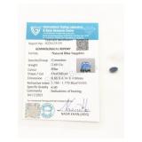Natural Blue Sapphire, 2.6ct, Oval Mix, Gemstone