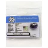 Natural Amethyst 16.05ct, Oval Cut Purple Gemstone