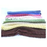 Multi Color Crocheted Throw Blanket