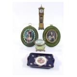 Victorian Portraits, Limoges Dish, Brass