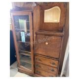 LATE ADDITION -Victorian Secretary Display Cabinet