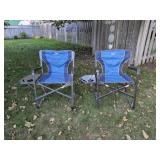 Set of Two Timber Ridge Folding Camping Chairs