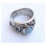 Sterling Silver Ring with Gemstone