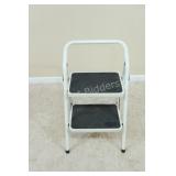White, Two Step Kitchen Step Stool