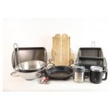 Assorted Bakeware, Loaf Pans & Travel Mugs