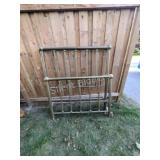 Double Brass Head and Foot Board and Rails