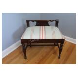 Victorian Vanity Turned Vanity Bench
