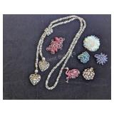 Costume Jewelry - Necklace & Rings