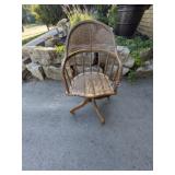 Vintage Wicker Office Chair