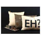 Designer Mix of Toss Cushions w Candle Set