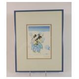 Cecil Youngfox, Signed "Snow Singers" Litho Print