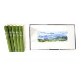H. Almand Watercolor Art w Louisa May Alcot Books
