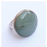Sterling Silver Ring with Gemstone