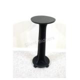 Black Painted Wood Column Plant Stand