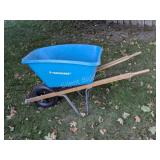 Yardworks Composite Wheel Barrow - Wooden Handles