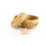 Sweet Grass Large Lidded Baskets