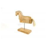 Large Decorative Mantel Wood Sculpture