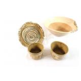 Artisian Hand Crafter Pottery Bowls, & Mugs