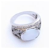 Sterling Silver Ring with Gemstone