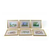 Signed European Landscape Framed Artwork