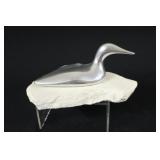 Vintage Hoselton Aluminum Sculpture on Marble