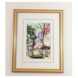Quebec City Scene, Signed Silk Screen Artwork