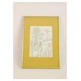 Diane Ellon Pen & Watercolor Signed Artwork