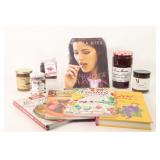 Hard & Soft Cover Cook Books w Assorted Jams