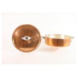 Denmark Georg Jensen Heavy Copper Lidded Pot