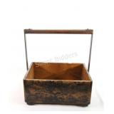 19th Century Wood & Metal Toolbox