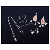 Sterling Silver Necklace & Earring Sets