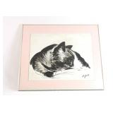 D. Jobb Signed Watercolor Artwork