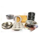 Wood Cutting Board, Muffin Trays, Cake Pans