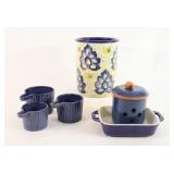 Staub Cheese Dish, Garlic Holder, Pottery Canister