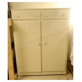 Farmhouse Cream Jam Cupboard & 2 Drawer Cabinet
