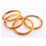 VTG Bakelite Set of Four Bangles