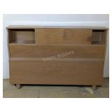 Mid-Century Modern Wooden Head & Foot Board