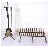 Fire Place Grate w Hand Tools