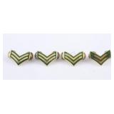 4 Royal CDN Corporal Service Dress Chevron Badges