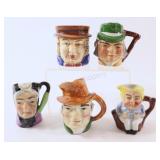 Miniature Character Jugs - Various Markings