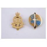 Canadian AF Comd Badge & Ordinance Corps Hat Badge